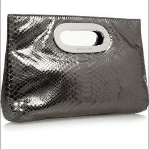 Micheal Kors Berkeley metallic clutch
